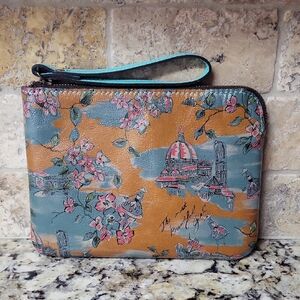 Patricia Nash Cassini Wristlet Beautiful Girl Print